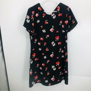 Metropolitan. New York, women’s black‎ floral mini. Dress size 10